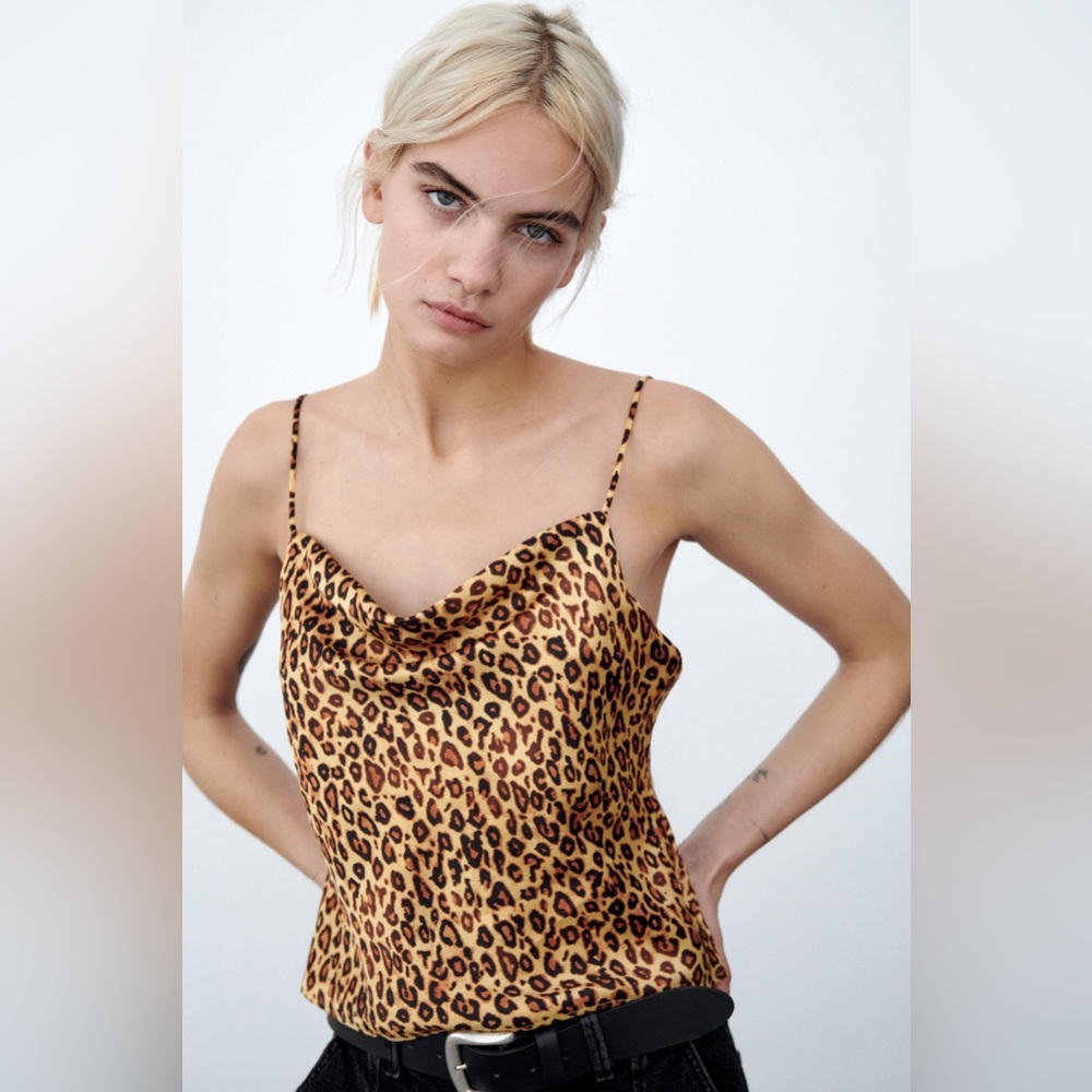 Zara Printed Lace Top